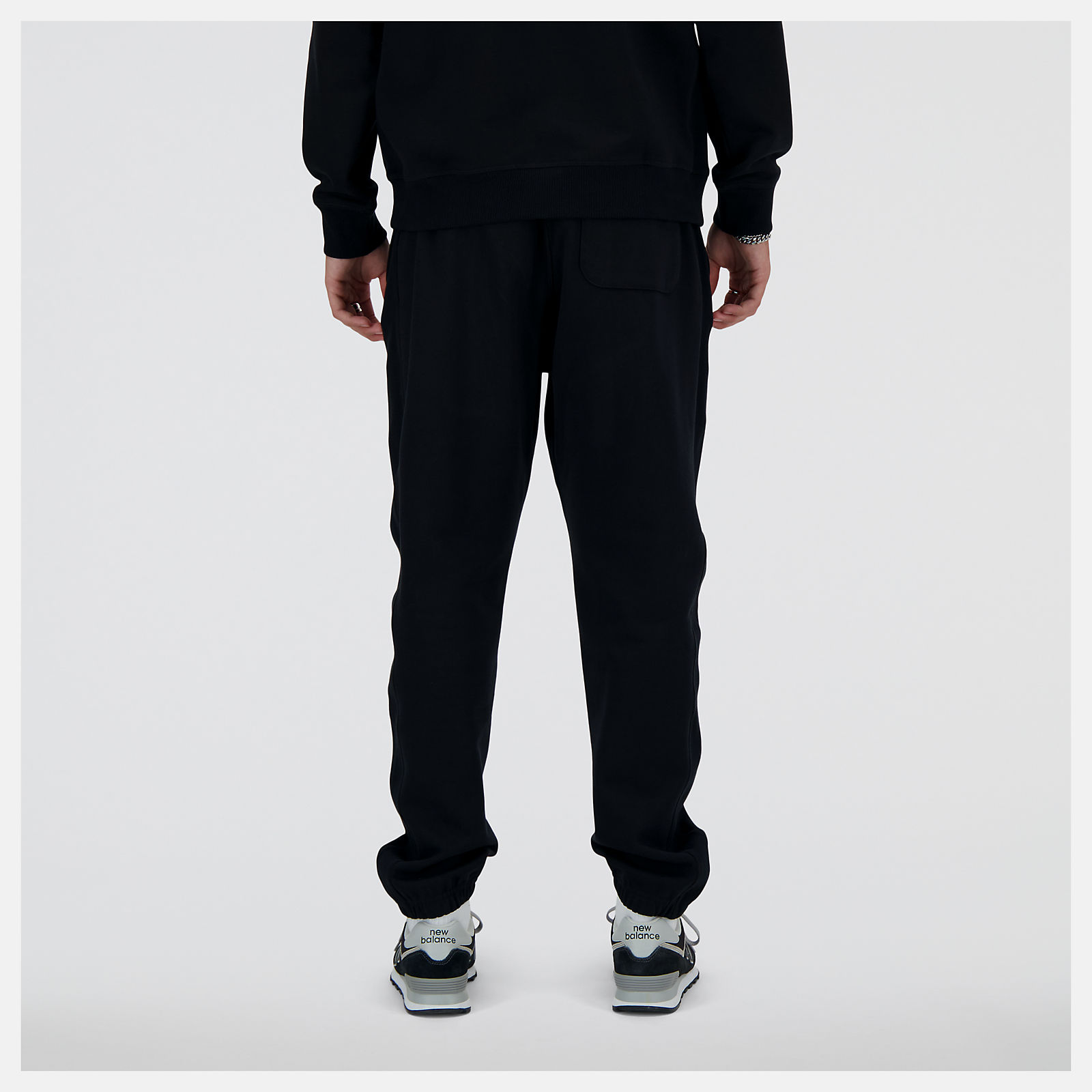 athletics french terry jogg NEW BALANCE MP41508 BK - Martelli moda
