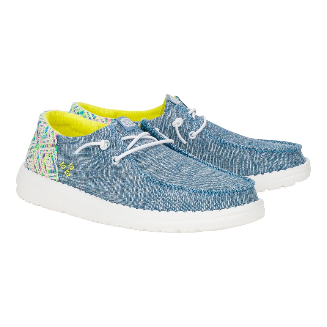 HeyDude 43210 Delray Slide Surf Baja Blue Multi Sandali Scalsati per Donna in te
