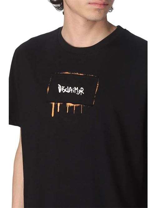 t-shirt jersey DISCLAIMER | 23EDS53427NERO