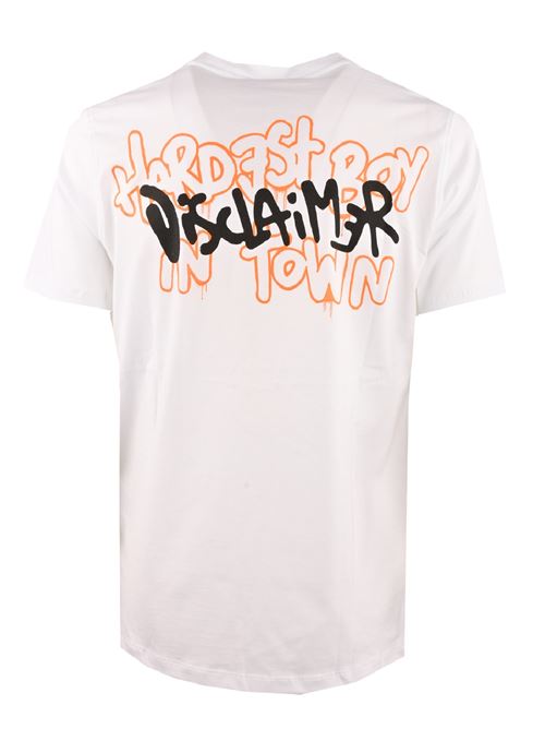 t-shirt in jersey DISCLAIMER | 23EDS53428BIANCO
