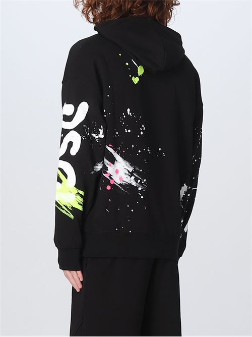 felpa over cappuccio DISCLAIMER | 23EDS53448NERO