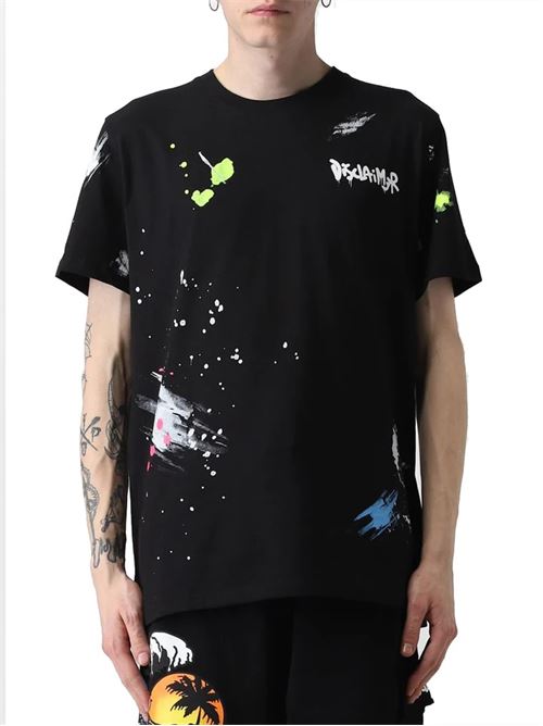 t-shirt in jersey DISCLAIMER | 23EDS53481NERO