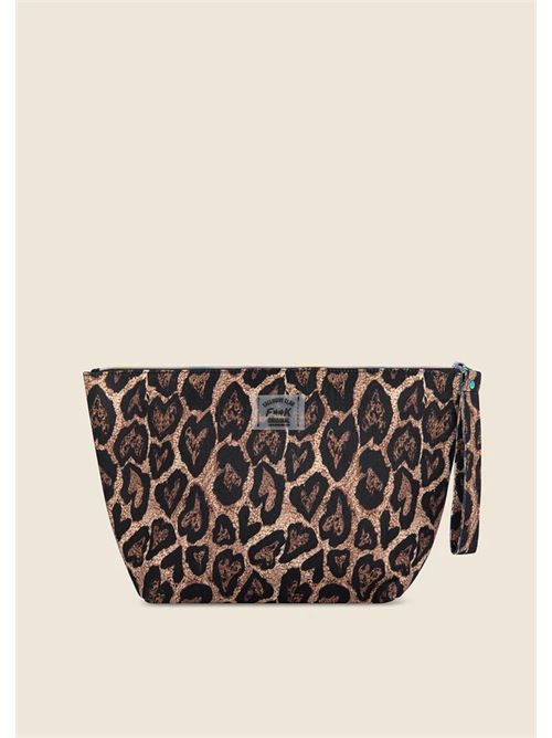 printed canvas maxi pochette F**K | FA25-A040X26