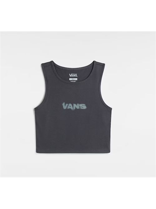blur fitted crop tank asphalt VANS | VN000MBX1O711O7
