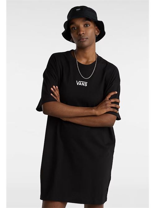 wm center vee tee dress VANS | VN0A4RU2BLK1BLK