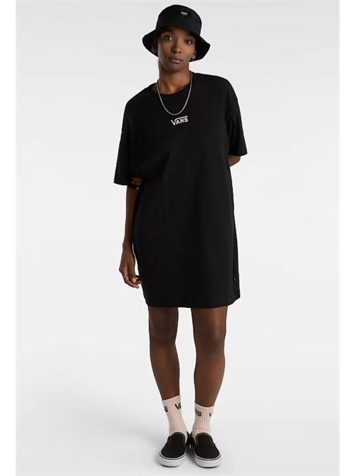 wm center vee tee dress VANS | VN0A4RU2BLK1BLK