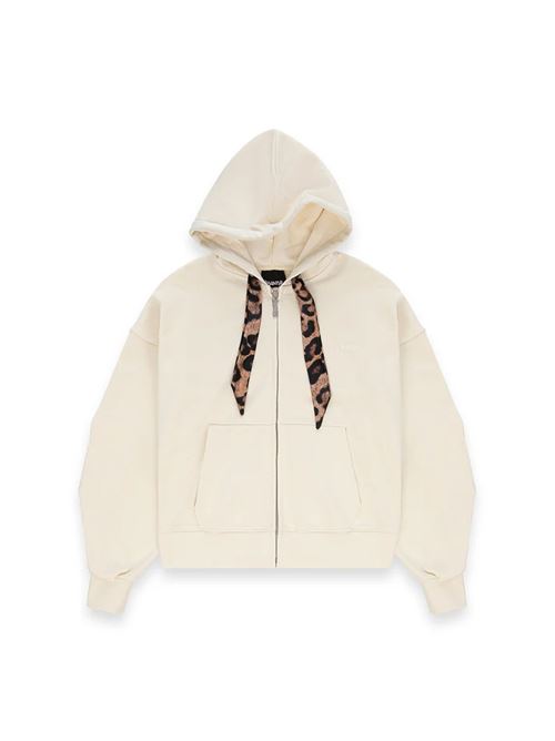 maglia oversize in felpa DISCLAIMER | 26EDS55643LATTE