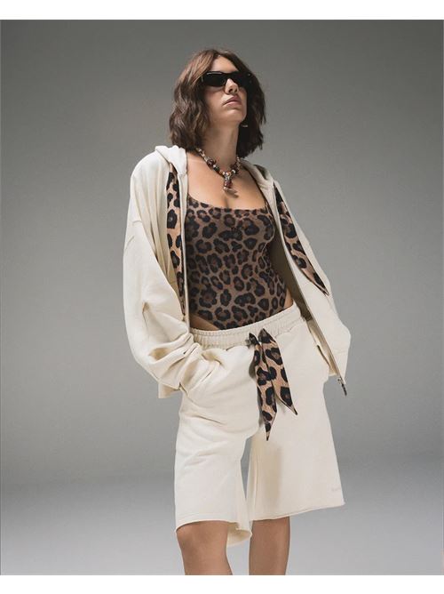 bermuda oversize in felpa DISCLAIMER | 26EDS55644LATTE