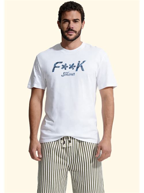 t-shirt jersey F**K | FK26-SM6011WH