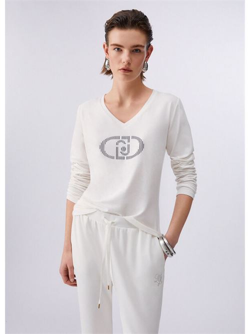 ecs t-shirt moda ml LIU.JO | TA6053JS003M9295