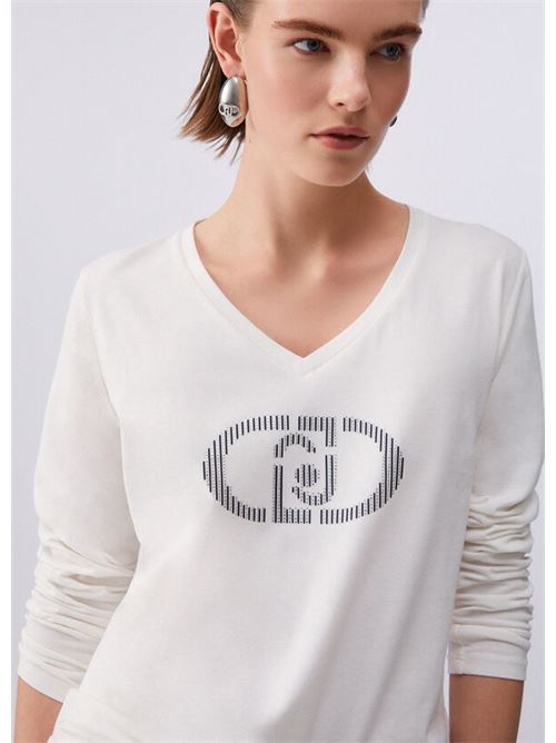 ecs t-shirt moda ml LIU.JO | TA6053JS003M9295