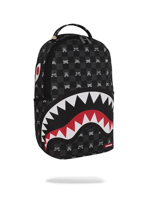 gray peeking character check backpack SPRAYGROUND | 910B8872NSZX