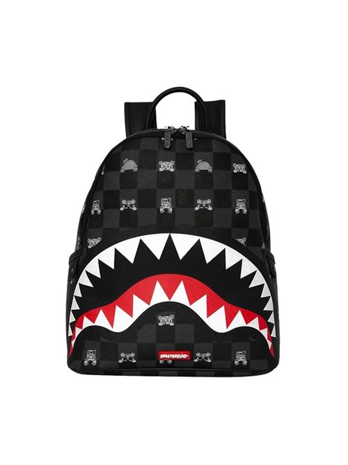 gray peeking charactercheck savage backpack SPRAYGROUND | 910B8908NSZX