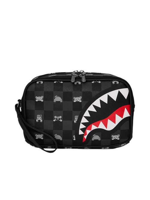 gray peeking charactercheck toiletry brick SPRAYGROUND | 910B8914NSZX