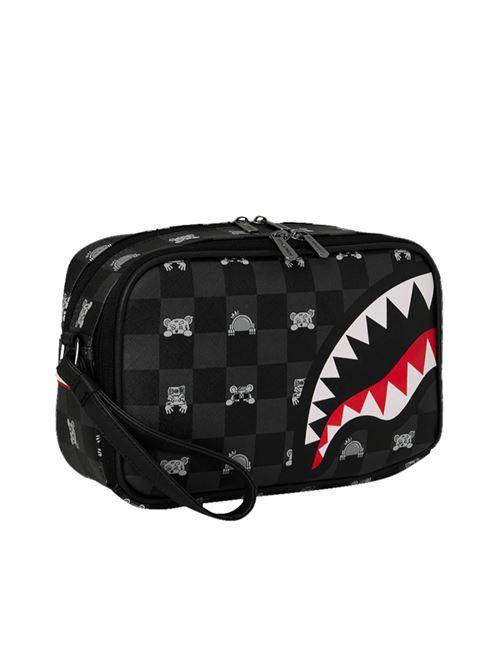 gray peeking charactercheck toiletry brick SPRAYGROUND | 910B8914NSZX