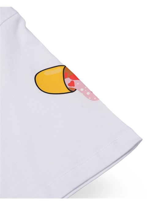 wtf skull voer t-shirt SPRAYGROUND | SP861WHTWHT