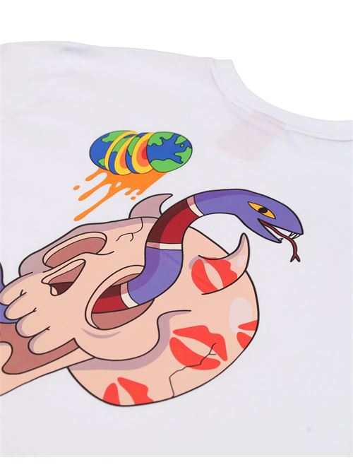 wtf skull voer t-shirt SPRAYGROUND | SP861WHTWHT