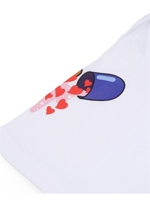 wtf skull voer t-shirt SPRAYGROUND | SP861WHTWHT