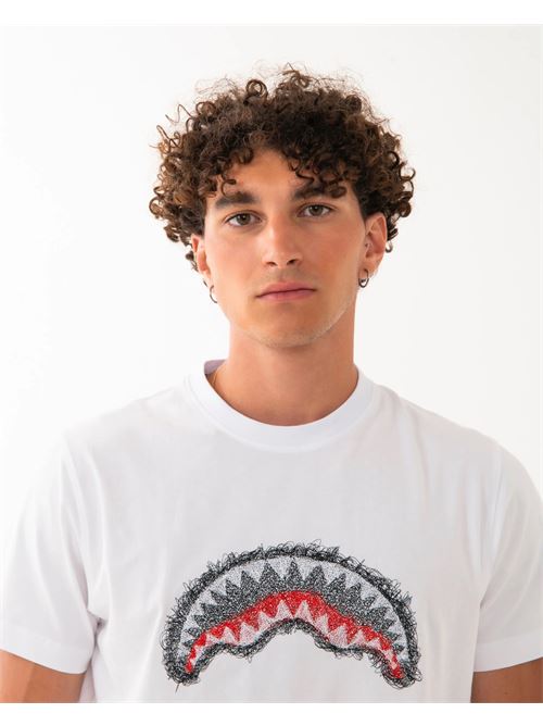 scribble embroidery shark reg SPRAYGROUND | SP862WHTWHT