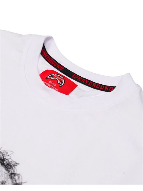 scribble embroidery shark reg SPRAYGROUND | SP862WHTWHT