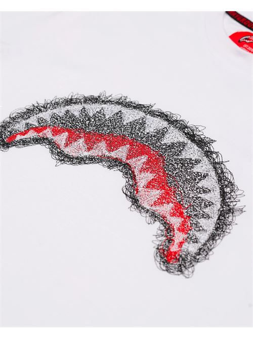 scribble embroidery shark reg SPRAYGROUND | SP862WHTWHT