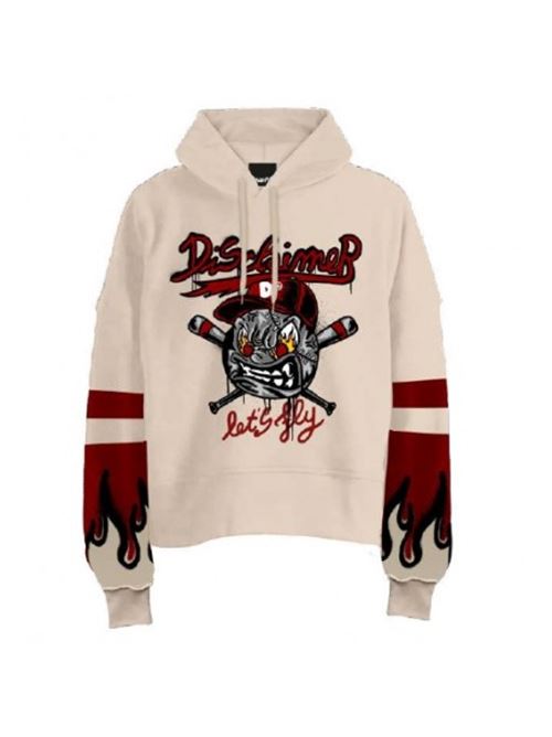 felpa cc DISCLAIMER | 23IDS53781CREMA