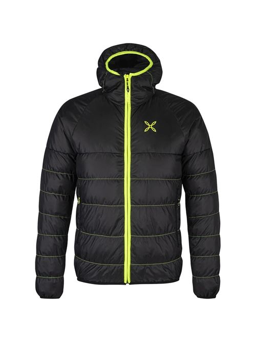 MONTURA Giacca Nevis 2.0 da Uomo mjad81x 90 Colore Nero Molto Calda Ideale per Trekking e Alpinismo Invernale Waterproof Imbottitura Sintetica primaloft L