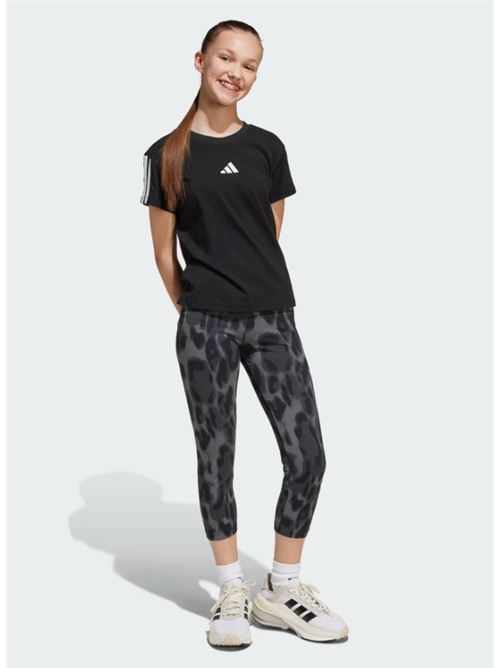 jg bl tee 160 ADIDAS | JJ0946BLACK/WHITE