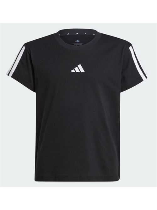 jg bl tee 160 ADIDAS | JJ0946BLACK/WHITE