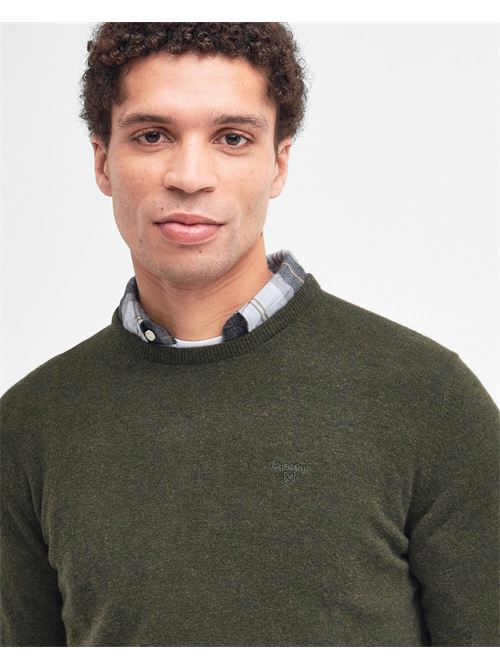 essential l/wool crew neck BARBOUR | MKN0345GN71