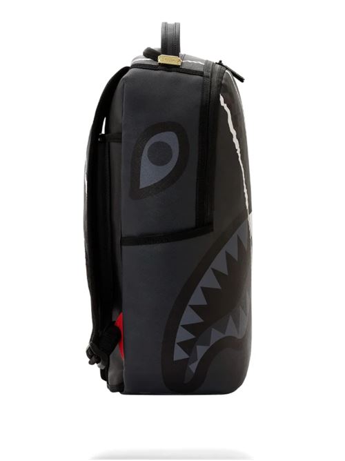 center rip revealing gray check backpack SPRAYGROUND | 910B8502NSZX