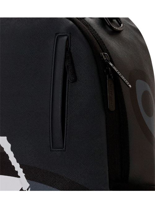 center rip revealing gray check backpack SPRAYGROUND | 910B8502NSZX