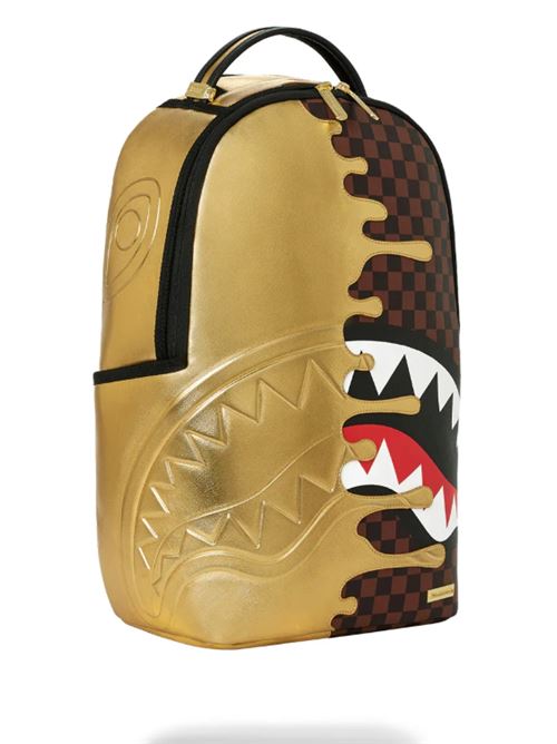 sharks in paris gold drip backpack SPRAYGROUND | 910B9250NSZX