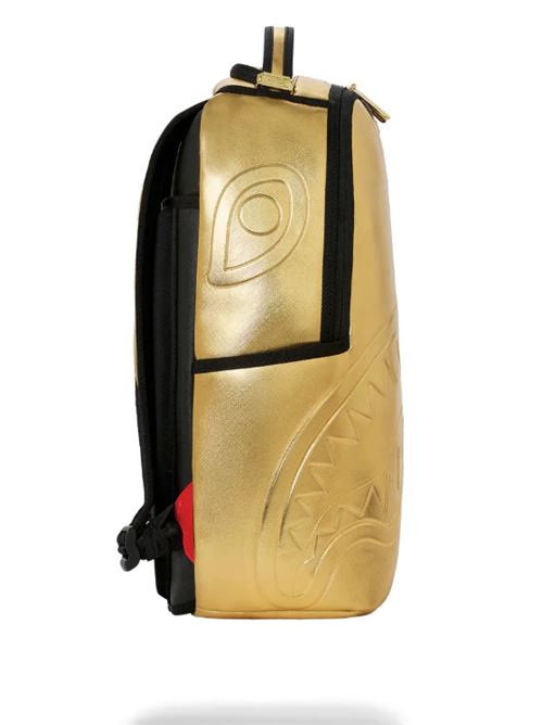 sharks in paris gold drip backpack SPRAYGROUND | 910B9250NSZX