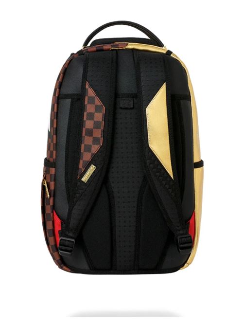 sharks in paris gold drip backpack SPRAYGROUND | 910B9250NSZX