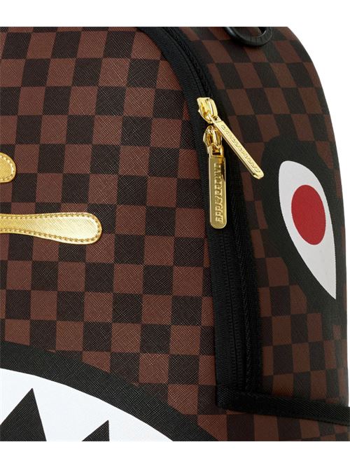 sharks in paris gold drip backpack SPRAYGROUND | 910B9250NSZX
