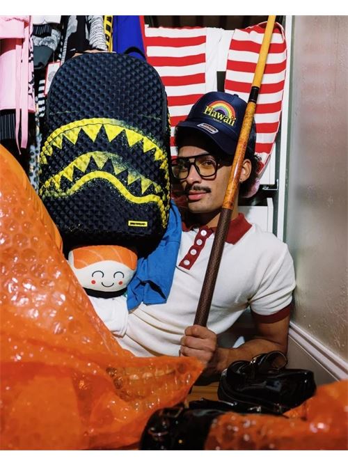 pyramid stencil shark backpack SPRAYGROUND | 910B9278NSZX