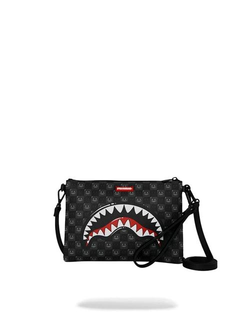 sharks in paris wtf bubbly blaakc check crossover clutch SPRAYGROUND | 910B9318NSZX