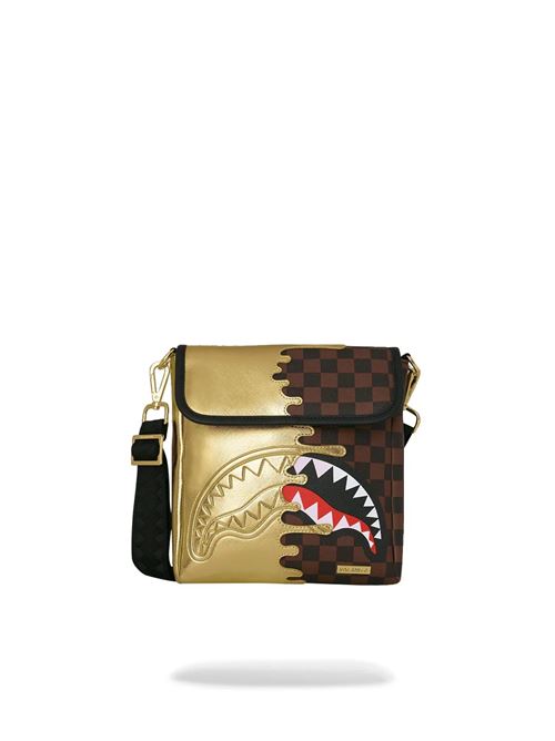 sharks in paris gold drip messenger sling SPRAYGROUND | 910B9340NSZX
