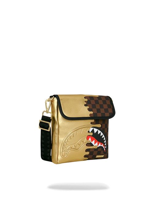 sharks in paris gold drip messenger sling SPRAYGROUND | 910B9340NSZX
