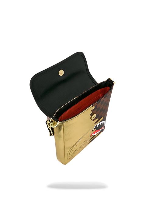 sharks in paris gold drip messenger sling SPRAYGROUND | 910B9340NSZX