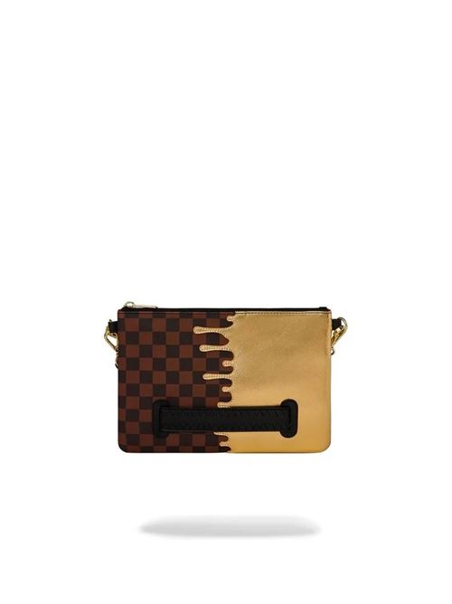 sharks in paris gold drip crossover clutch SPRAYGROUND | 910B9344NSZX