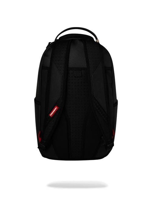 shark central black embroidered shark backpack SPRAYGROUND | 910B9629NSZX