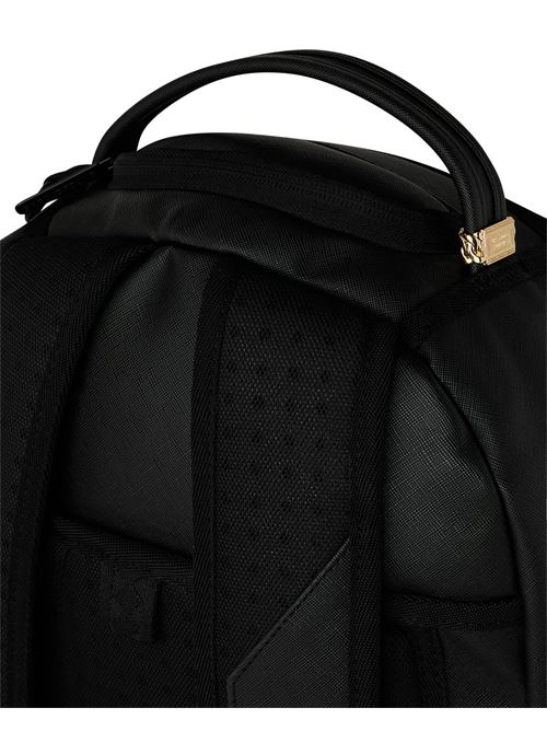 shark central black embroidered shark backpack SPRAYGROUND | 910B9629NSZX